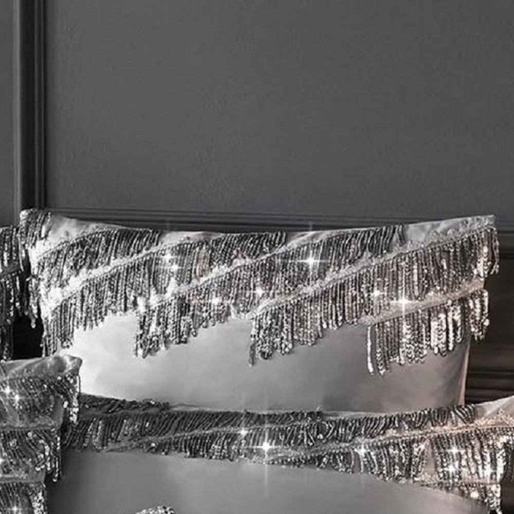 Eliza Pewter Bedding by Kylie Minogue Kylie Minogue Eliza Pewter Pillowcase